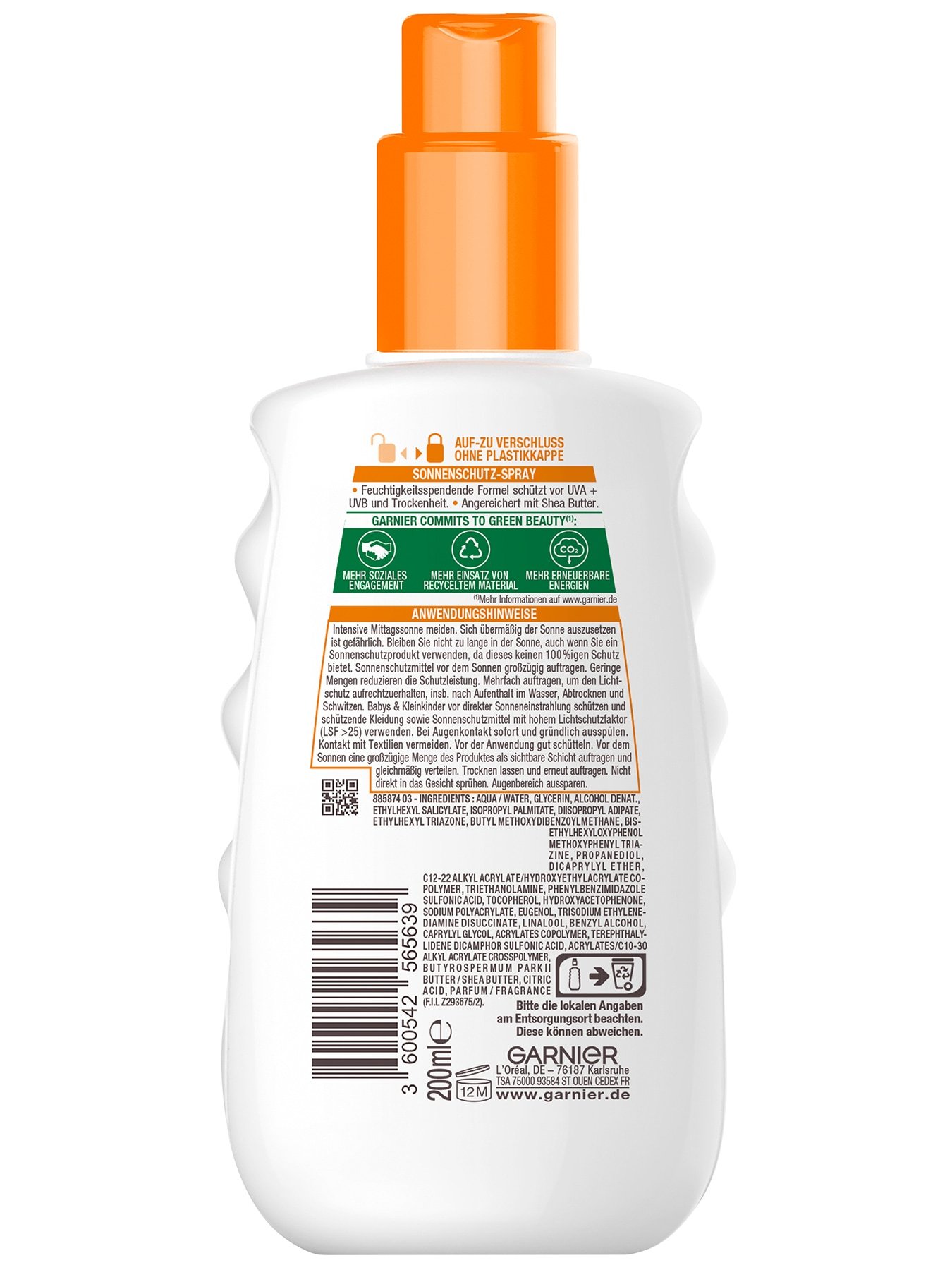 Ambre Solaire Hydra 24h Sonnenschutz-Spray LSF 30 - Produkt Rückansicht