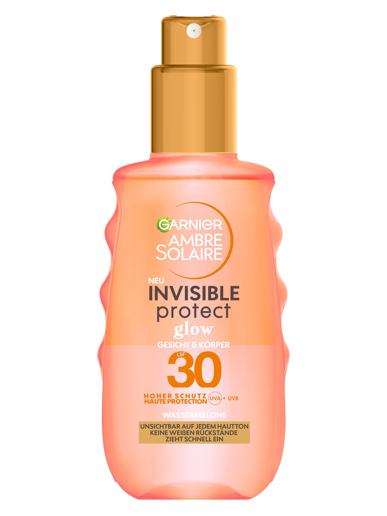 Ambre Solaire Invisible Protect Glow LSF30 Sonnenschutz-Spray mit Wassermelone - Produktabbildung
