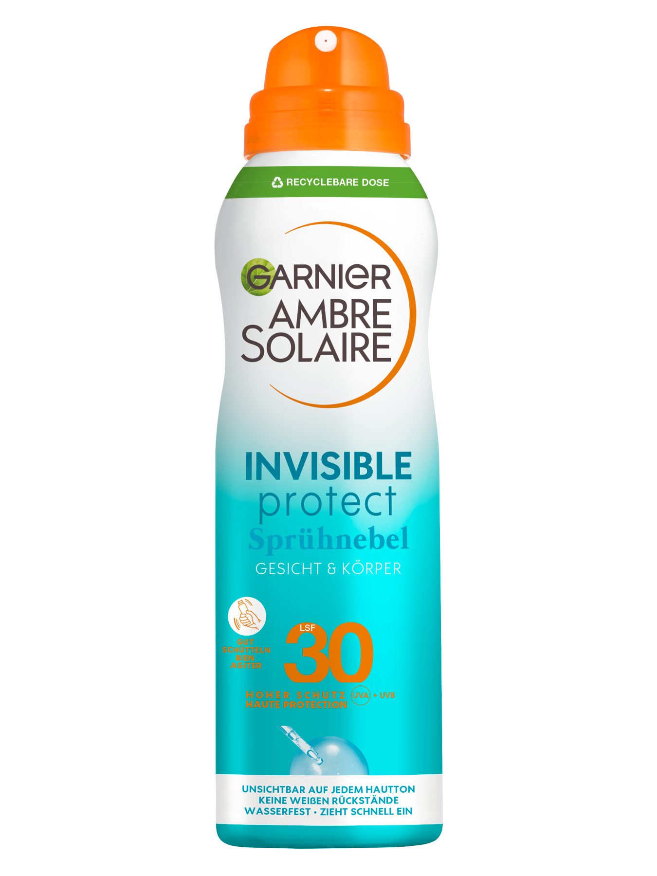 Ambre Solaire Invisible Protect Sprühnebel LSF30 Sonnenschutz-Spray - Produktabbildung