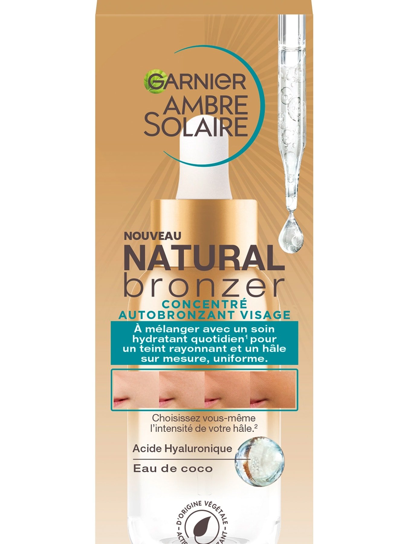 Ambre Solaire Natural Bronzer Selbstbräunungs-Konzentrat - Produkt Vorderansicht