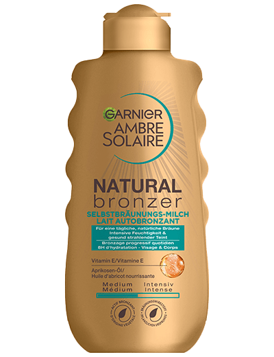 Ambre Solaire Natural Bronzer Selbstbräunungs-Milch - Produktabbildung - Frontansicht
