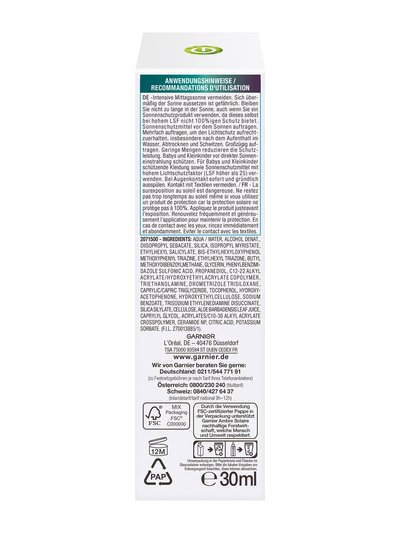 Invisible Serum Super UV Sonnenschutz-Serum LSF 50+ Verpackung Seitenansicht