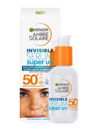 Invisible Serum Super UV Sonnenschutz-Serum LSF 50+ Produkt & Verpackung