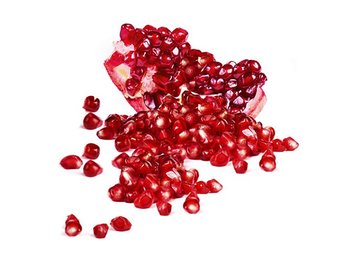 Nahaufnahme von Granatapfelkernen