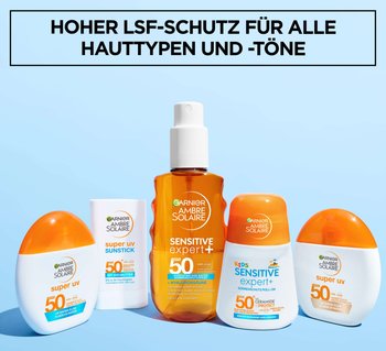 Garnier Ambre Solaire Sonnenpflege Produktabbildungen