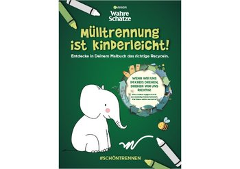 Schriftzug Mülltrennung ist Kinderleicht