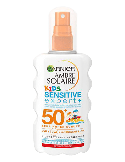 Garnier Ambre Solaire Kids Sensitive Expert  LSF 50 Produktabbildung