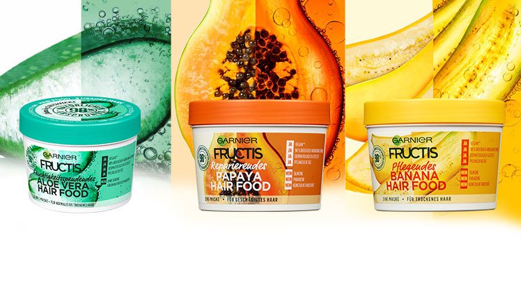 Fructis Hair Food 3in1 Maske Fur Schone Haare Garnier