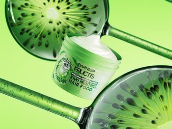 Kiwi Texturen und die Fructis Hair Food Kiwi Maske