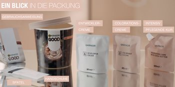 Ein Blick in die Packung: Alle Bestandteile der Coloration