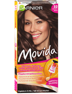 Garnier Movida 32 Schokobraun Produktverpackung Vorderseite