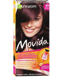 Garnier Movida 40 Dunkle Kirsche Produktverpackung Vorderseite