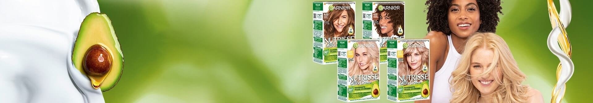 Nutrisse Ultra Creme Naturals - Produktreihe, Inhaltsstoffe und zwei Frauen