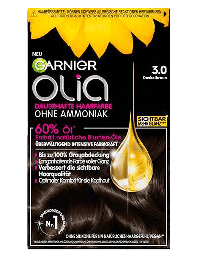 Garnier Olia 3-0 Dunkelbraun Produktverpackung Vorderseite