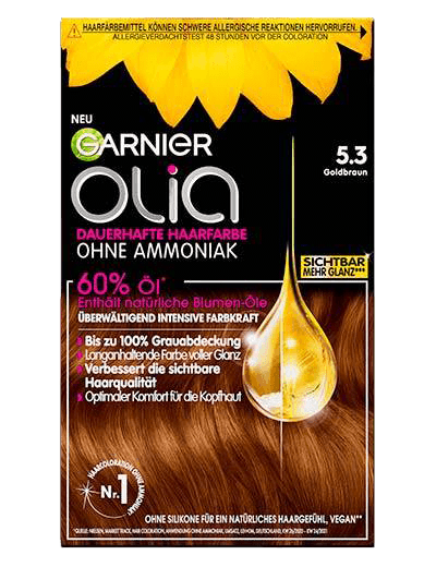 Garnier Olia 5-3 Goldbraun Produktverpackung Vorderseite