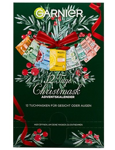 Garnier 12 Tage Adventskalender Produktverpackung