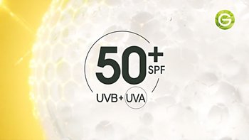 Lichtschutzfaktor 50+ UVB + UVA Logo