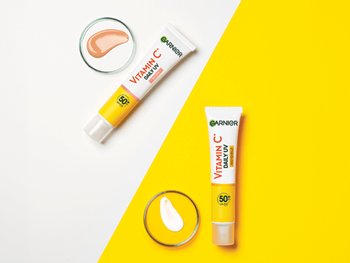 Die beiden UV Fluids von Vitamin C Routine nebeneinander