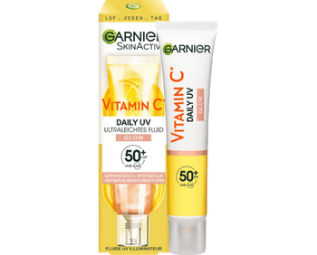 Verpackung des Garnier Vitamin C UV Fluid Invisible LSF 50+