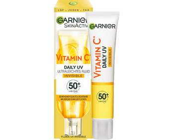 Verpackung des Garnier Vitamin C UV Fluid Invisible LSF 50+