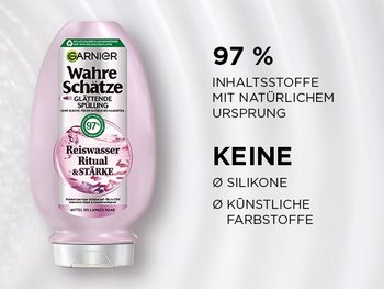 Wahre Schätze Reiswasser Spülung mit 97% Inhaltsstoffen mit natürlichem Ursprung