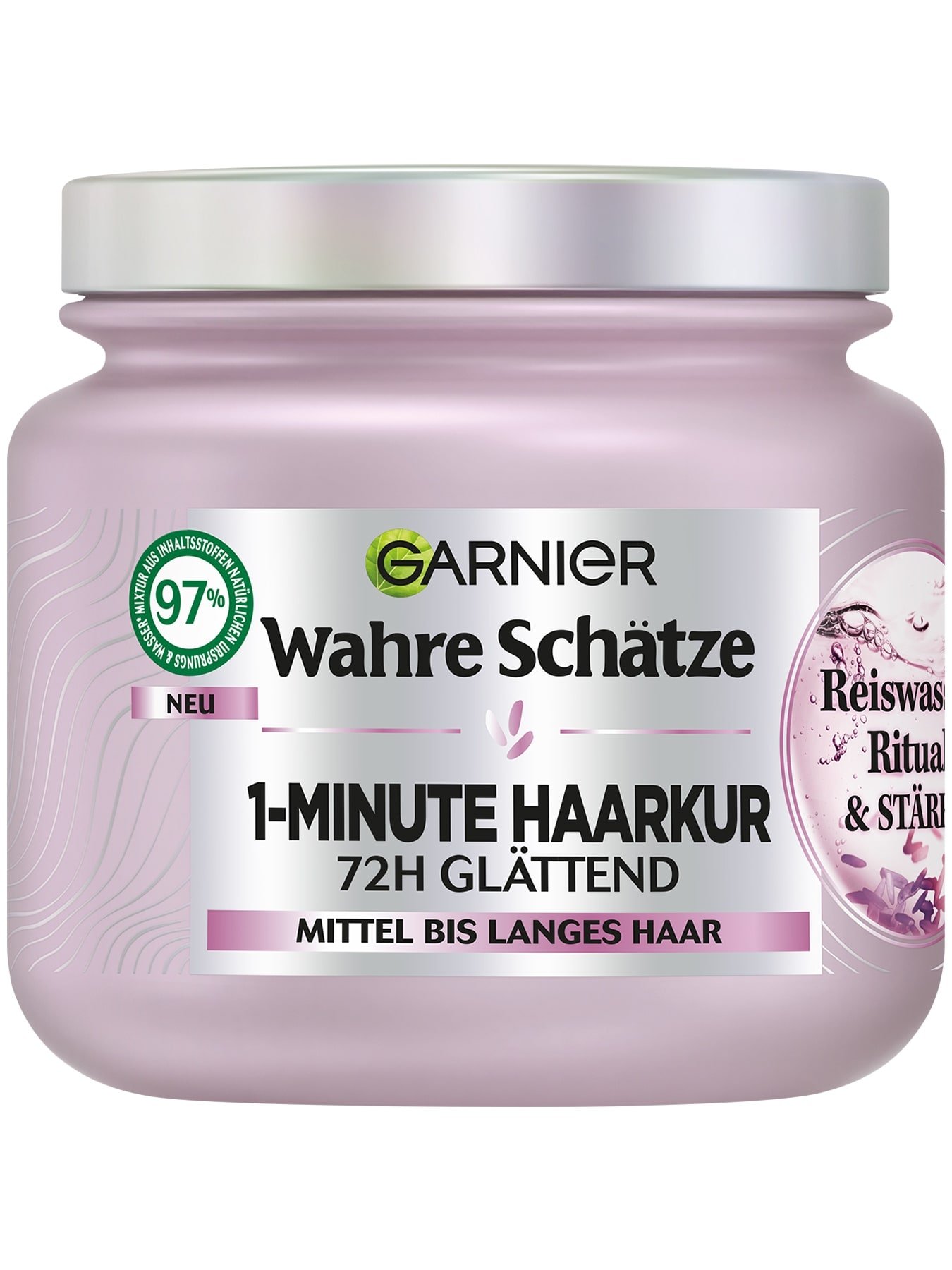 Garnier Wahre Schätze Reiswasser Ritual & Stärke 1-Minute glättende Haarkur - Produktabbildung