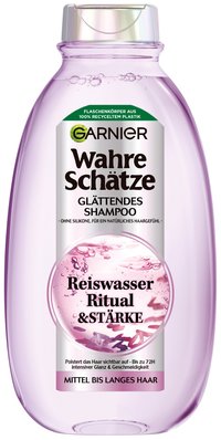 Garnier Wahre Schätze Reiswasser Ritual & Stärke, Glättendes Shampoo, 300 ml - Produktabbildung