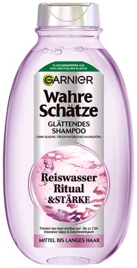 Garnier Wahre Schätze Reiswasser Ritual & Stärke, Glättendes Shampoo, 250 ml - Produktabbildung