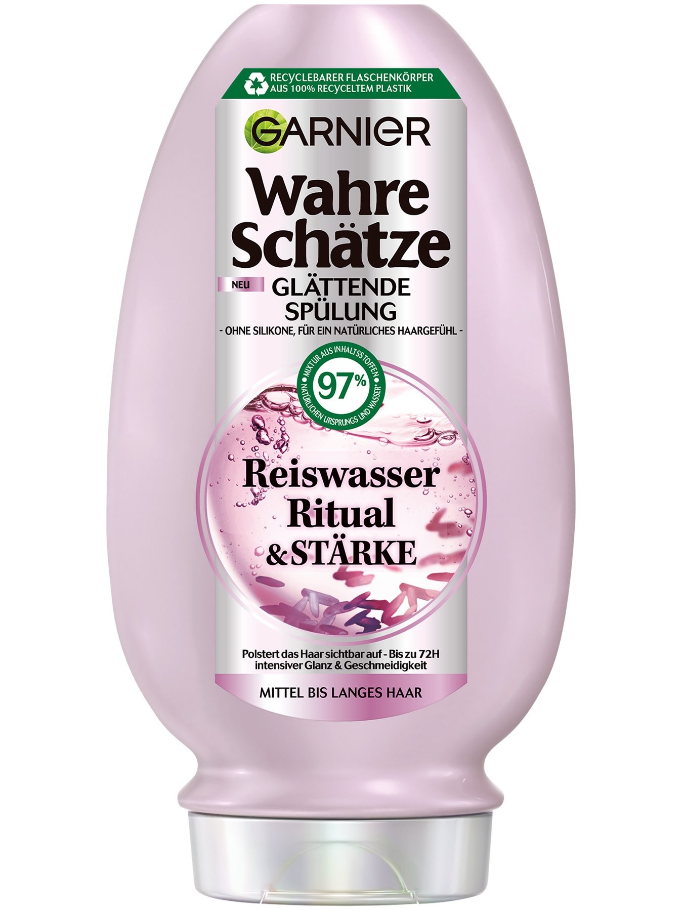 Garnier Wahre Schätze Reiswasser Ritual & Stärke Glättende Spülung, 200 ml - Produktabbildung