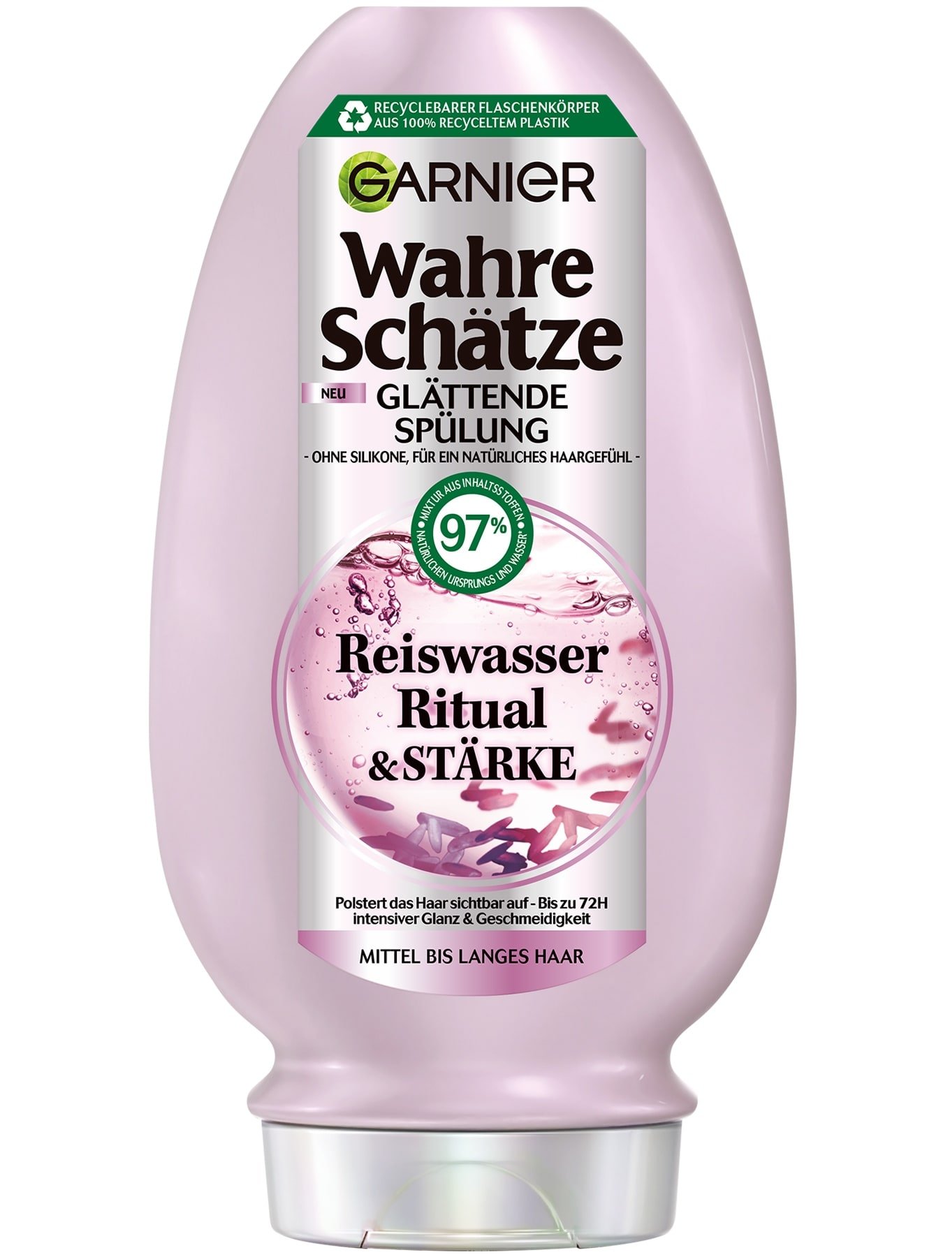 Garnier Wahre Schätze Reiswasser Ritual & Stärke Glättende Spülung, 250 ml - Produktabbildung