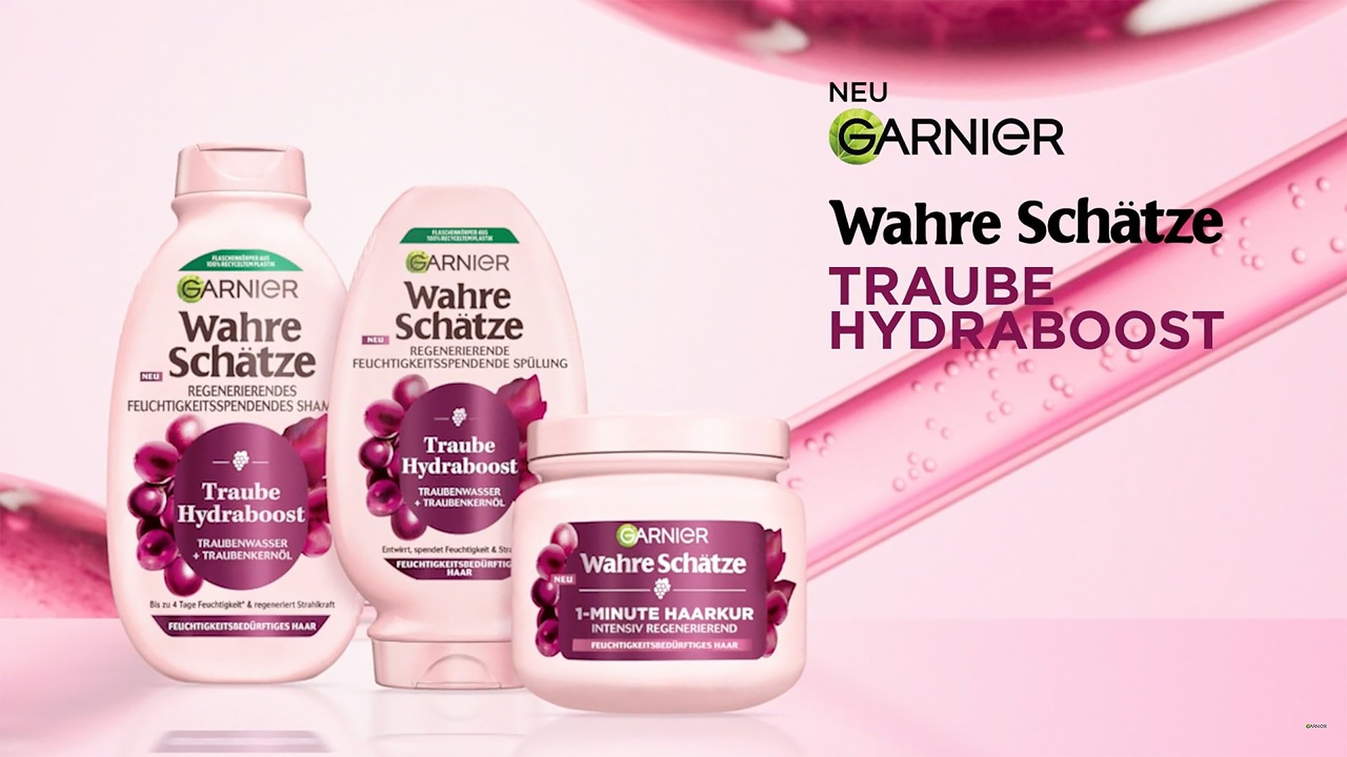 Wahre Schätze Traube Hydraboost Produktreihe